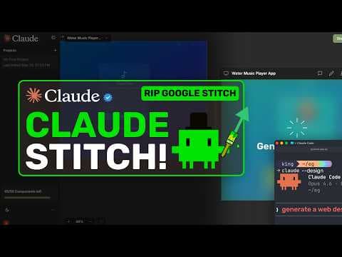 Claude Stitch (Design Mode): Anthropic just CRUSHED Google with their DESIGN AGENT!