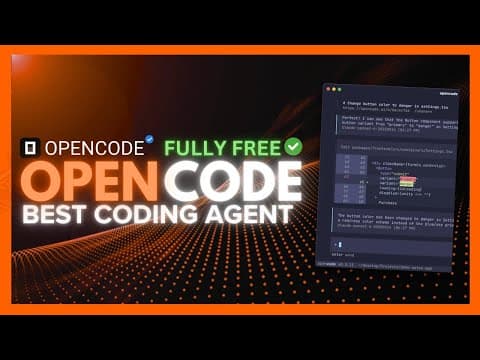 OpenCode: The BEST AI Coding Agent Ever! BYE Gemini CLI & ClaudeCode! (Opensource)