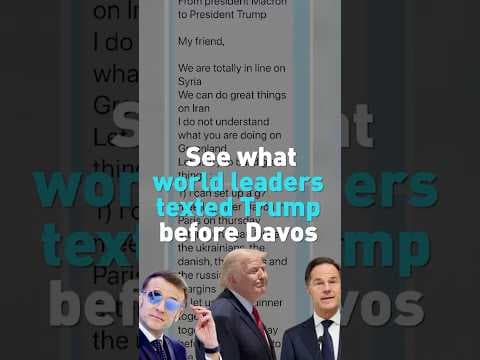 See what world leaders texted Trump before Davos