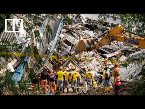 Dozens missing in deadly landfill avalanche in Philippines