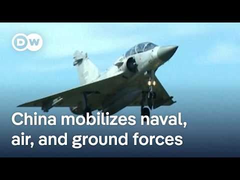 China launches huge military drills right by Taiwan | DW News