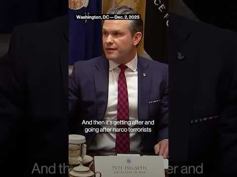Hegseth says 'we have only just begun' striking narco boats coming for the US