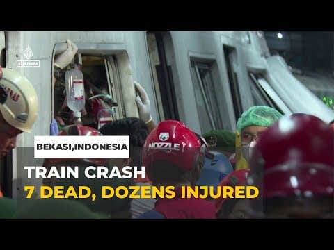 Indonesia train crash: 7 dead, dozens injured after collision near Jakarta