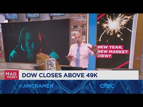 Jim Cramer talks what sectors led the Dow to record highs