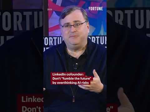 LinkedIn cofounder: Don't "fumble the future" by overthinking AI risks #AI #technology