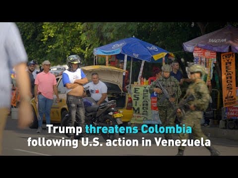 Tensions rise as Trump threatens action against Colombia after Venezuela intervention