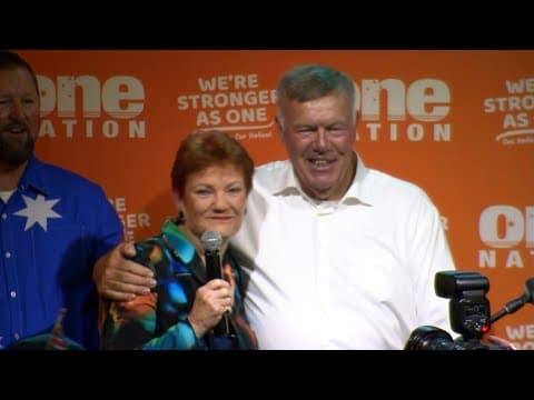 IN FULL: David Farley and Pauline Hanson give Farrer by-election victory speech
