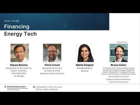 Financing Energy Tech