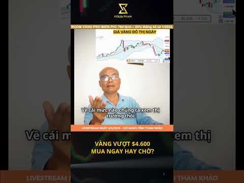 VÀNG VƯỢT $4.600 - MUA NGAY HAY CHỜ? #trump #gold #fypシ