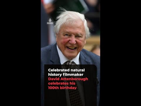 Celebrated naturalist David Attenborough marks 100th birthday | AJ#shorts