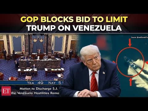 Senate republicans halt effort to curb Trump’s war powers on Venezuela
