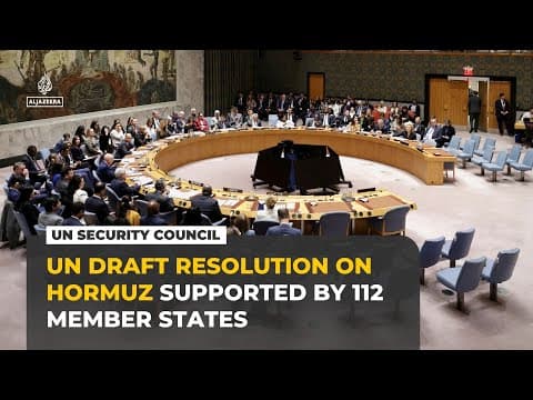 Bahrain-led UN resolution on Strait of Hormuz gains support of 112 nations
