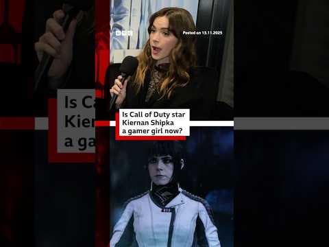 Call of Duty star Kiernan Shipka 'on the way' to being a 'gamer girl'. #CoD #BlackOps #BBCNews