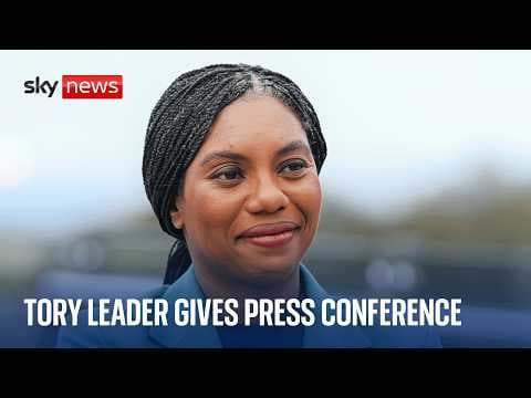 Tory leader Kemi Badenoch hosts  press conference