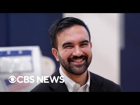 Zohran Mamdani wins New York City mayoral race, CBS News projects