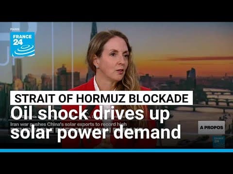 Price shocks from the Iran war power solar sales in energy-hungry Asia • FRANCE 24 English