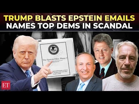 Trump's 1st reaction on Epstein email leaks: Accuses elite democrats Clinton, Summers of 'deep ties'