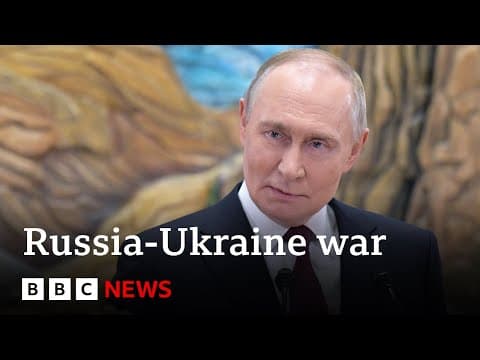 Vladimir Putin doubles down on demands for Ukrainian territory ahead of talks with US | BBC News