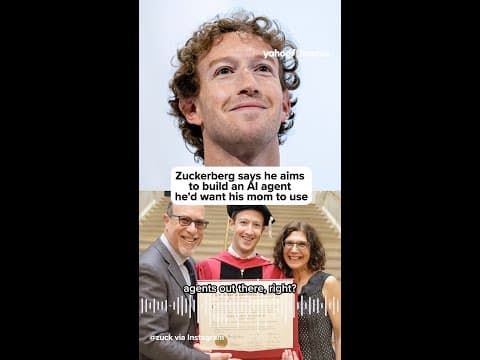 Zuckerberg says he aims to build an AI agent he'd want his mom to use.