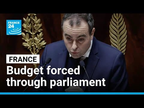 French PM pushes through expenditure and income parts of budget • FRANCE 24 English