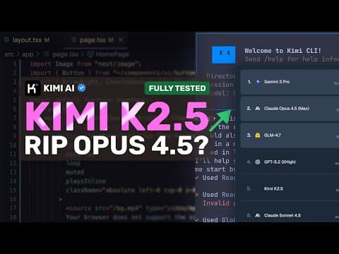 Kimi K2.5 (Fully Tested): An Open Weights Model beats OPUS 4.5?