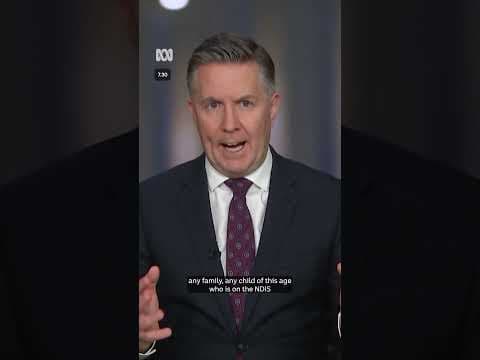 Worried about your child? Health Minister's NDIS advice | 7.30