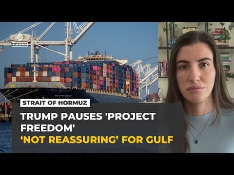 Trump’s pause on ‘Project Freedom’ worries Gulf states, analyst says